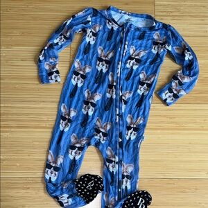 Posh Peanut Blue Bunny Footie